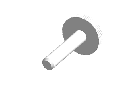 Knurled Head Screw M5 25.0 mm PA