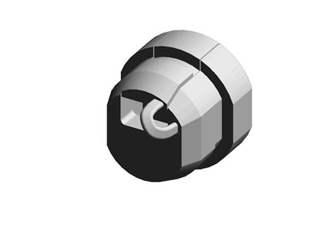 Strain Relief Bushing Dual  PA Black