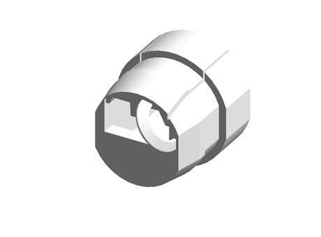 Strain Relief Bushing Dual  PA Black