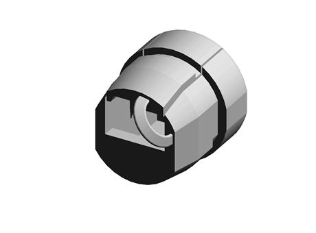 Strain Relief Bushing Dual  PA Black