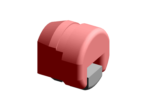 Strain Relief Bushing Dual 3.0 x 5.6 mm PA Black