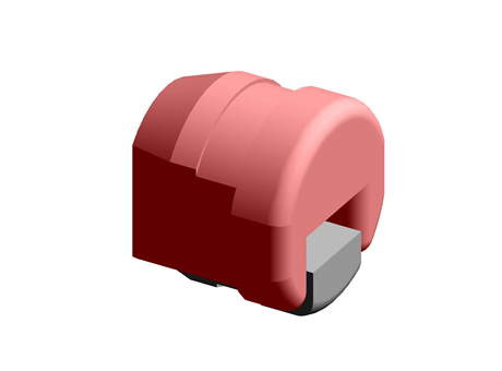 Strain Relief Bushing Flat 3.0 x 5.6 mm PA Black