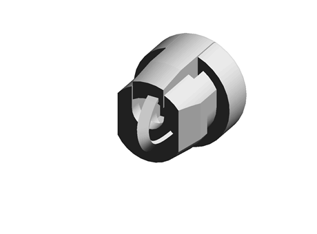 Strain Relief Bushing Round  PA Black