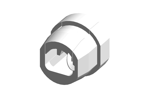 Strain Relief Bushing Round  PA Black