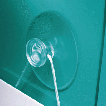 Suction Cup 50.0 mm Metal Hook PVC Clear