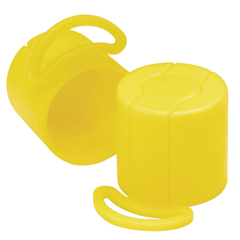 Tear Tab Cap  12.0 mm  LDPE Yellow