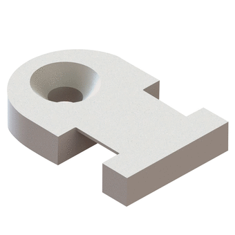 Cable Tie Holder Edge Mount  4.8 mm PA;Stainless Steel Black