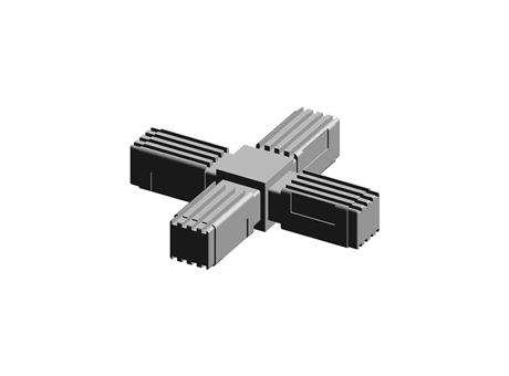 Tube Connectors  20.0 mm Matt Nylon
