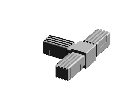 Tube Connectors  20.0 mm Matt Nylon