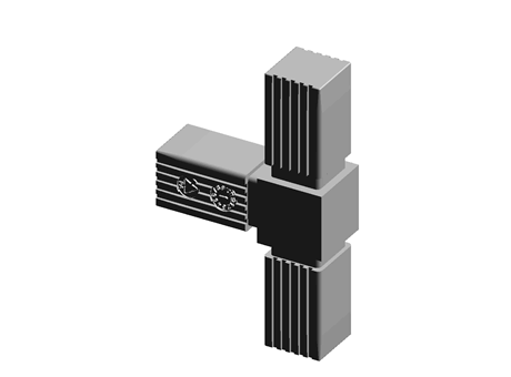 Tube Connectors  30.0 mm Matt Nylon