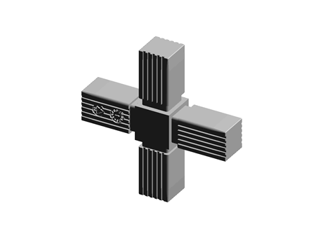 Tube Connectors  30.0 mm Matt Nylon