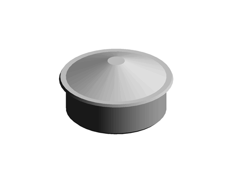 Fence Post Cap 55.0 mm 20.0 mm PE White