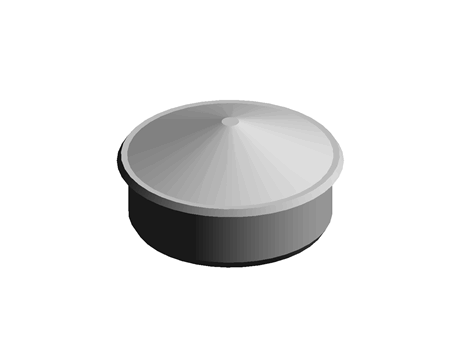 Fence Post Cap 65.0 mm 22.0 mm PE White
