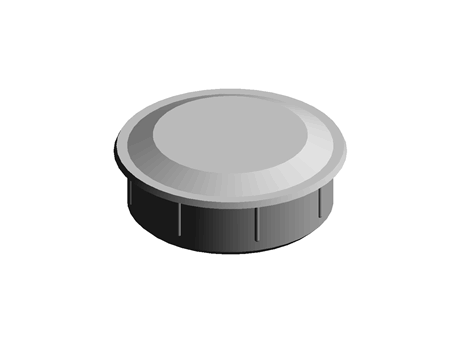 Fence Post Cap 68.0 mm 20.0 mm PE White