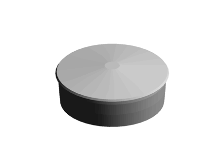 Fence Post Cap 84.3 mm 25.0 mm PE White