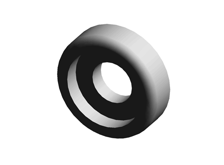 Finishing Washer 2.7 mm 6.8 mm 2.0 mm Nylon Black