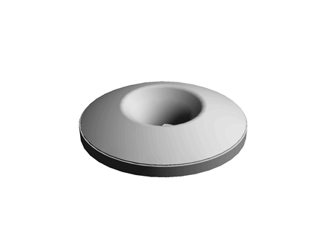 Finishing Washer 3.2 mm 14.0 mm 2.9 mm Nylon White