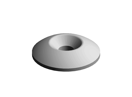 Finishing Washer 3.2 mm 14.0 mm 2.9 mm PA Black
