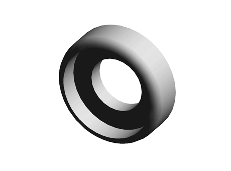 Finishing Washer 3.2 mm 6.5 mm 2.0 mm Nylon Black