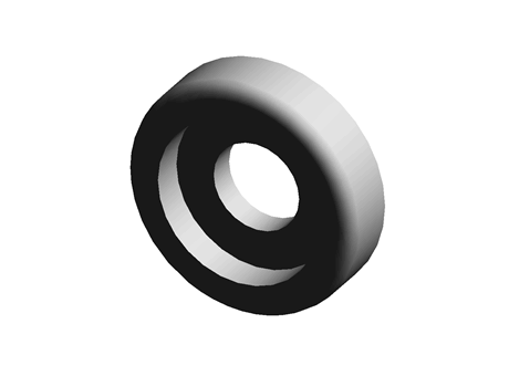 Finishing Washer 3.2 mm 8.5 mm 2.2 mm Nylon Black