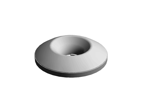 Finishing Washer 4.3 mm 16.0 mm 3.5 mm Nylon White