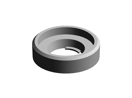 Finishing Washer 4.3 mm 8.5 mm 2.2 mm Nylon White
