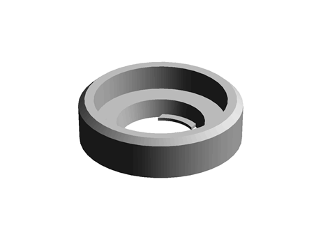 Finishing Washer 5.3 mm 10.5 mm 2.8 mm Nylon Black