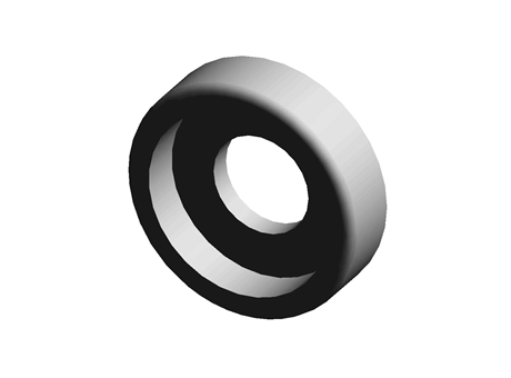 Finishing Washer 5.3 mm 12.7 mm  Nylon Black