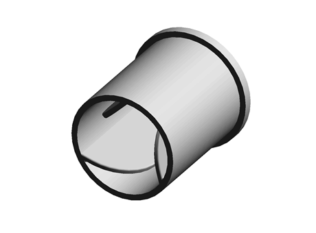 Finned Stud Cap 11.0 mm 13.0 mm (ID) Natural