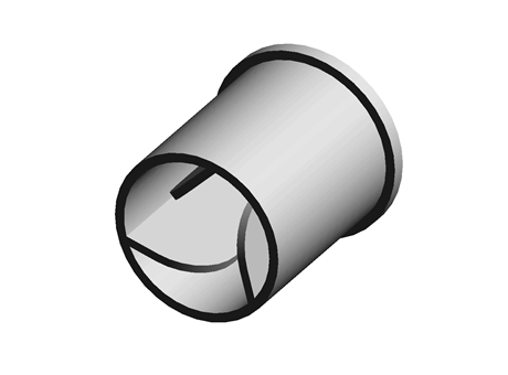 Finned Stud Cap 11.0 mm 13.0 mm (ID) Natural