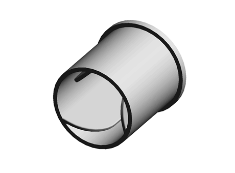 Finned Stud Cap 14.0 mm 16.0 mm (ID) Natural
