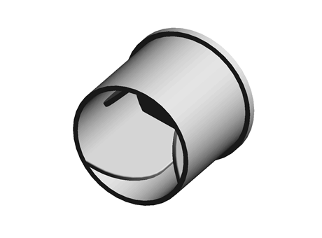 Finned Stud Cap 17.0 mm 19.0 mm (ID) Natural