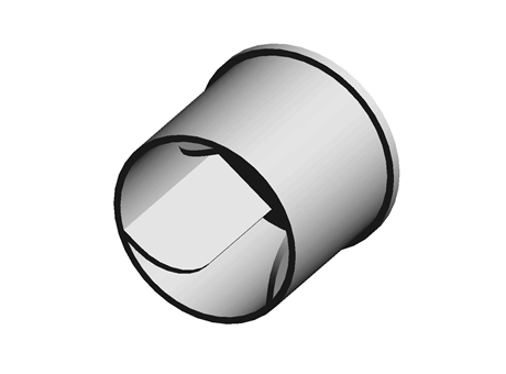 Finned Stud Cap 20.0 mm 22.0 mm (ID) Natural