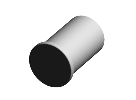 Finned Stud Cap 8.0 mm 9.0 mm (ID) Natural