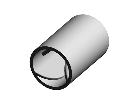 Finned Stud Cap 9.0 mm 10.0 mm (ID) Natural