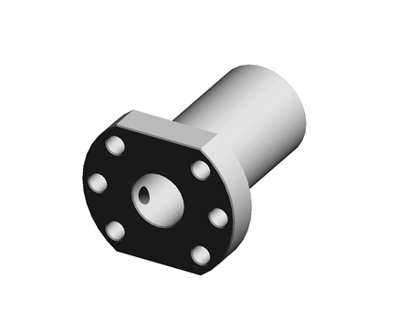 Flanged Ball Nut M6 16.0 10.0 Steel