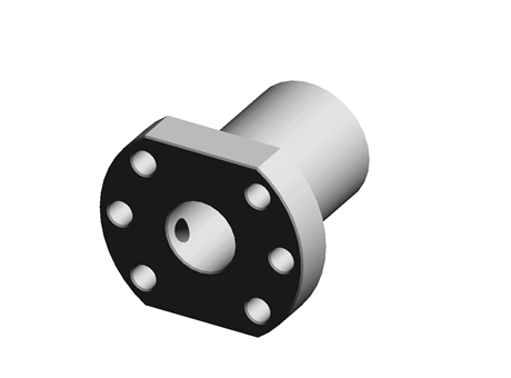 Flanged Ball Nut M6 16.0 5.0 Steel