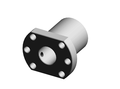 Flanged Ball Nut M6 20.0 5.0 Steel