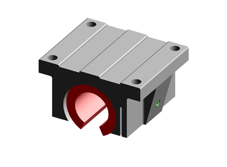 Flanged Linear Carriage 30.0 75.0 M8 Aluminium