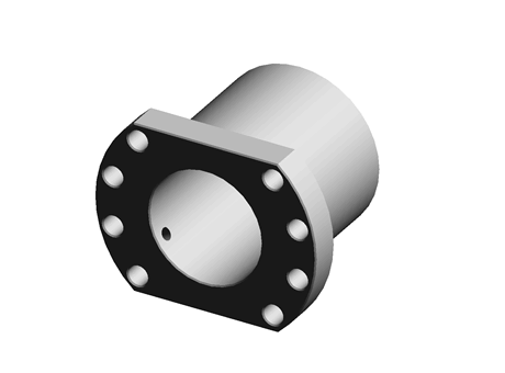 Flanged Ball Nut M8 63.0 10.0 Steel