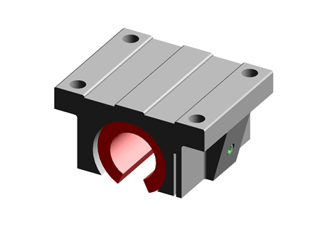 Flanged Linear Carriage 25.0 65.0 M8 Aluminium