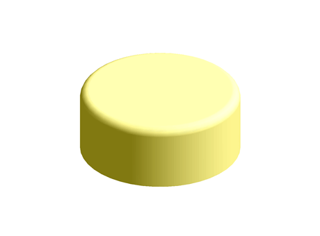 Flexible Cap 105.0 mm (ID) 43.0 mm (H) PE Yellow