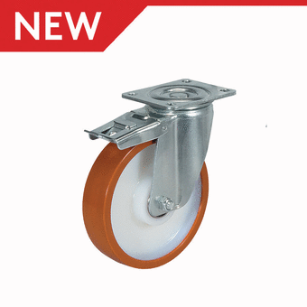 Fixed Plate Castor 100.0 mm 27.0 mm White