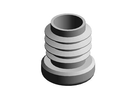 Push-In Glide 20.0 mm  PA;Felt Black