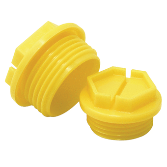 Slottex Plug 22.0 mm BSP Threads 3/8-19 Yellow PA
