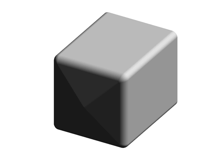 Square End Cap 19.0 mm 25.0 mm PVC Black