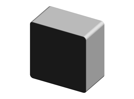 Square Ferrule  50.8 mm LDPE Black