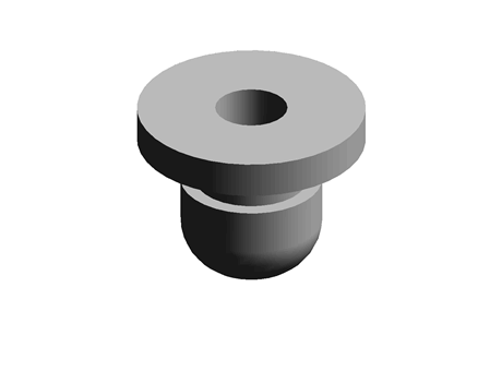 Clip-on Feet 25.3 mm 4.0 mm 12.5 mm PVC Black