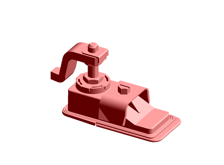 Compression Cam Latch 72.5 mm 29.5 mm Zamak Black