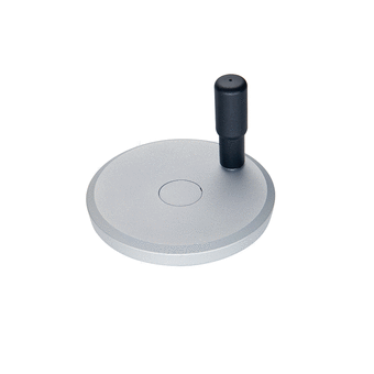 Control Hand Wheel 100.0 mm 10.0 mm Aluminium Silver